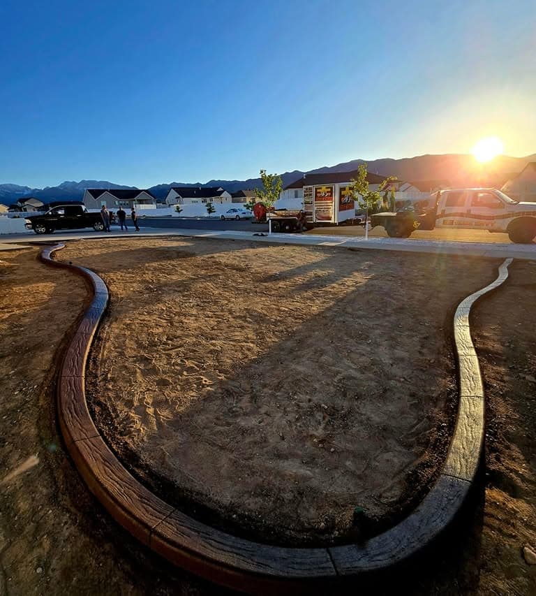 Edge Envy concrete curbing project